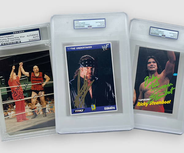 Signed Wrestling 7x9 or smaller Photos & Items – Signed By Superstars