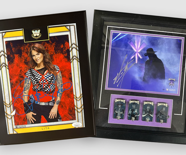 Signed Wrestling Wall Frames & Plaques – Signed By Superstars
