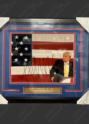 Donald Trump signed Framed Plaque (w/ JSA)