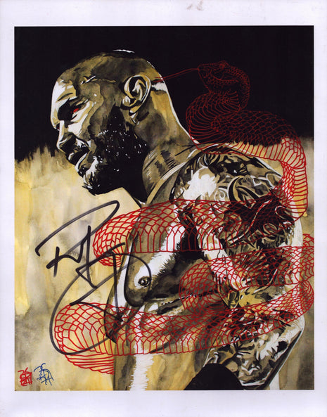 Randy Orton signed 11x14 Schamberger Art