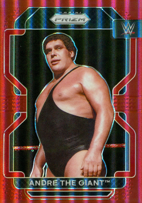 Andre The Giant 2022 Panini Prizm Red Refractor 087/299 Trading Card