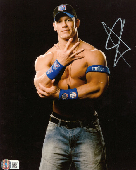 John Cena signed 8x10 Photo (w/ Beckett)