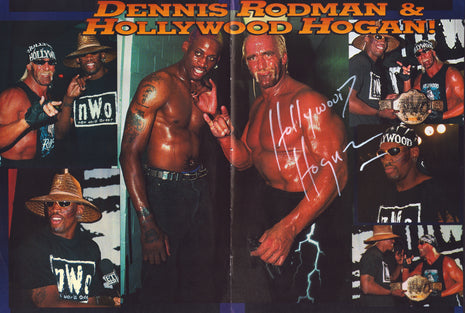 Hulk Hogan signed Magazine Poster
