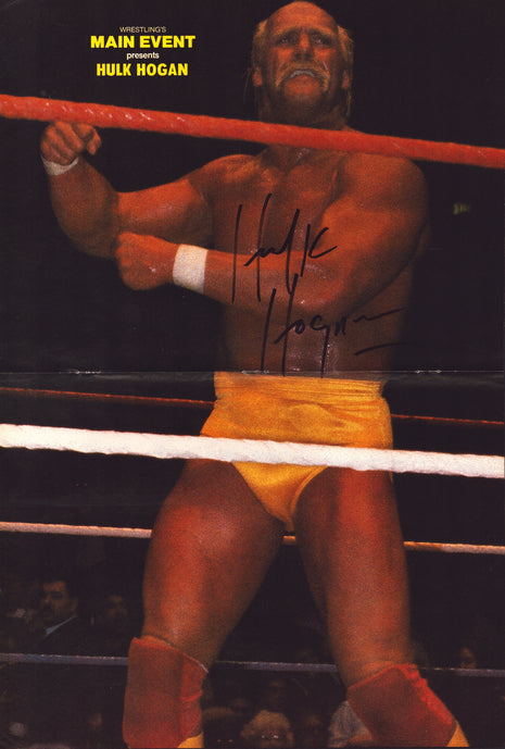 Hulk Hogan signed Magazine Poster