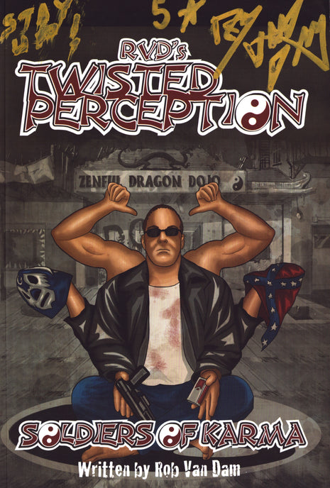 Rob Van Dam a signé la bande dessinée Twisted Perception