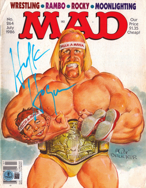Hulk Hogan signed Mad Magazine July 1986 (w/ Beckett)
