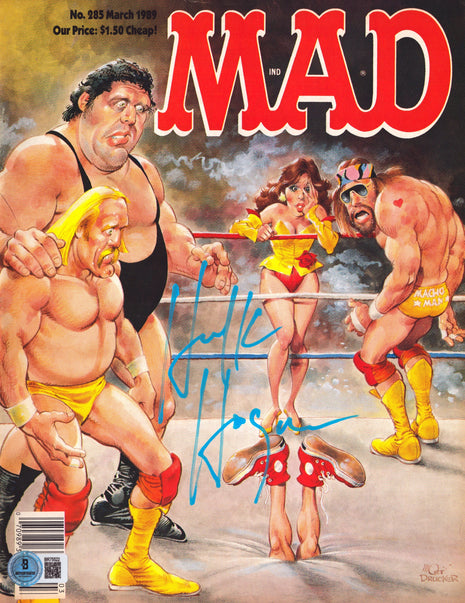 Hulk Hogan signed Mad Magazine March 1989 (w/ Beckett)