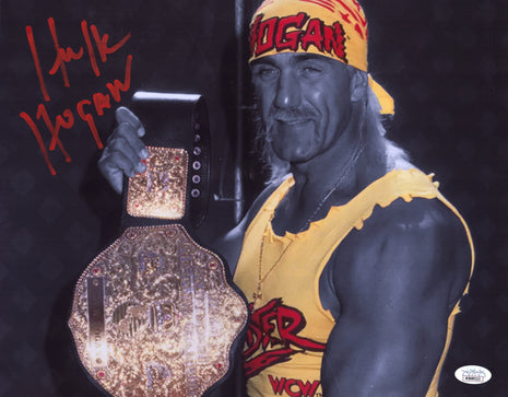 Hulk Hogan signed Metallic 11x14 Photo (w/ JSA)