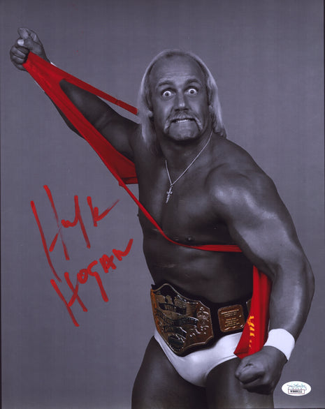 Hulk Hogan signed Metallic 11x14 Photo (w/ JSA)