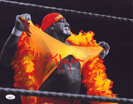 Hulk Hogan signed Metallic 11x14 Photo (w/ JSA)