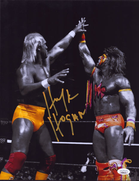 Hulk Hogan signed Metallic 11x14 Photo (w/ JSA)