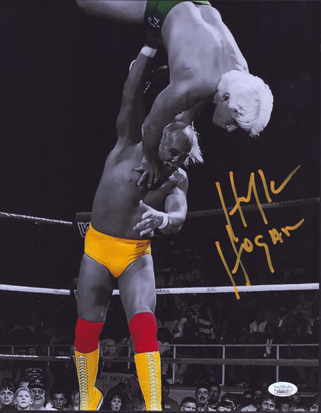 Hulk Hogan signed Metallic 11x14 Photo (w/ JSA)