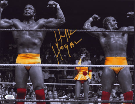 Hulk Hogan signed Metallic 11x14 Photo (w/ JSA)
