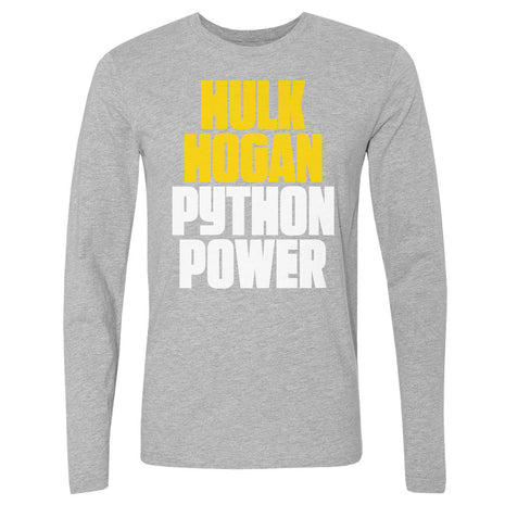 Hulk Hogan Python Power Font WWE Men's Long Sleeve T-Shirt
