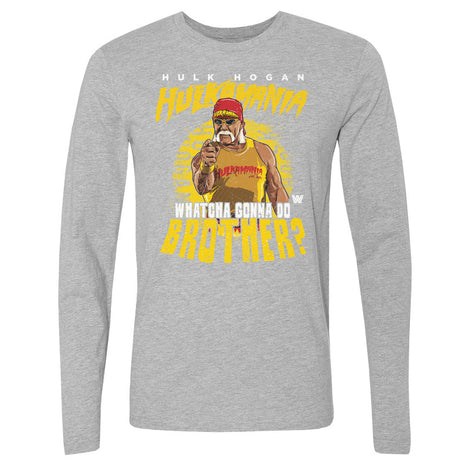 Hulk Hogan Hulkamania Whatcha Gonna Do Brother WWE Men's Long Sleeve T-Shirt