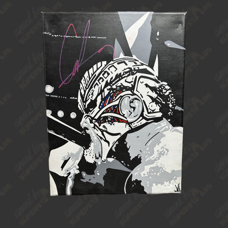 Great Muta signed 12x16 Hand Painted Canvas Art