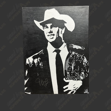 JBL signed 12x16 Hand Painted Canvas Art