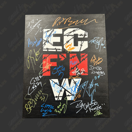 EC FN W multi signed 16x20 Hand Painted Canvas Art