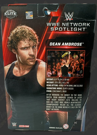 Figurine articulée WWE Elite Network Spotlight signée par Dean Ambrose