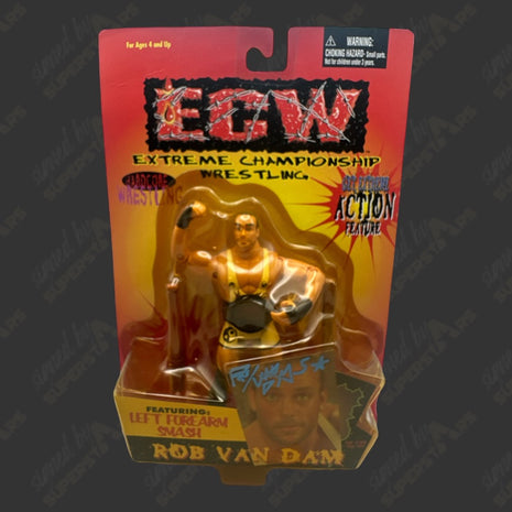 Figurine ECW signée Rob Van Dam