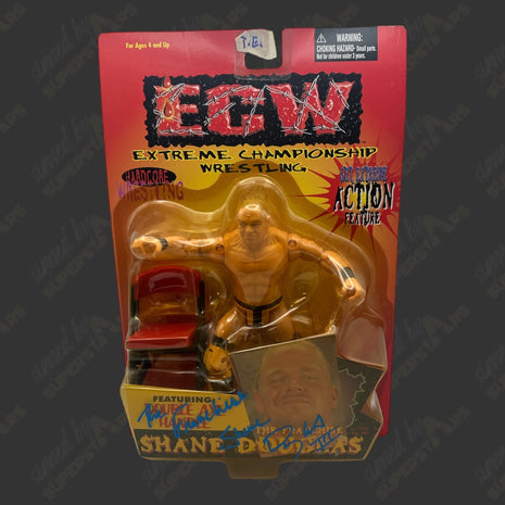 Shane Douglas signed ECW Action Figure
