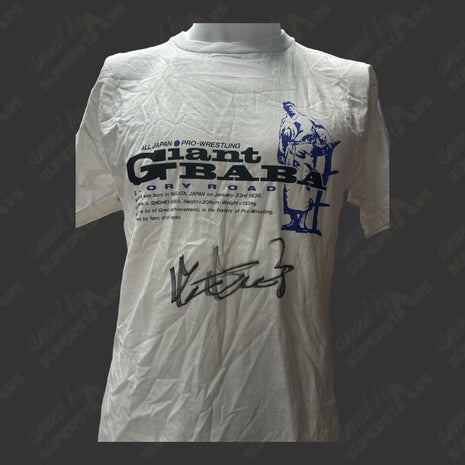 Giant Baba signed All Japan Tshirt