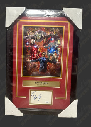 Robert Downey Jr signed Framed Plaque (w/ JSA)