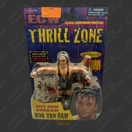 Figurine d'action ECW Thrill Zone signée Rob Van Dam