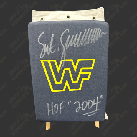 Sgt Slaughter signed Turnbuckle Pad