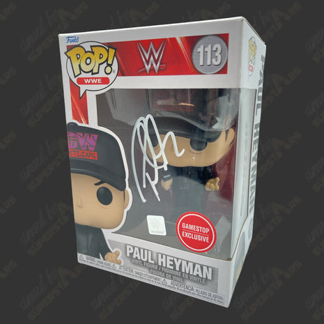 Paul Heyman signed WWE Funko POP Figure #113 (GameStop Exclusive)