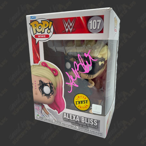 Alexa Bliss signed WWE Funko POP Figure #107 (Chase variant)