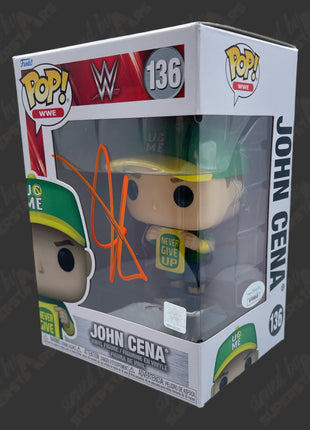 John Cena signed WWE Funko POP Figure #136 (w/ JSA)