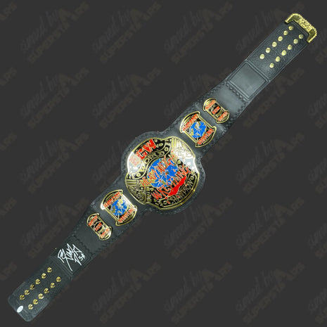 Réplique de la ceinture du championnat du monde ECW signée par Rob Van Dam (avec JSA)