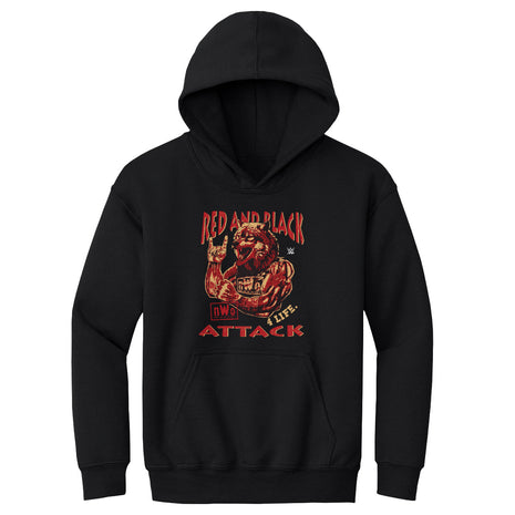 nWo Red And Black Attack WWE Kids Youth Hoodie