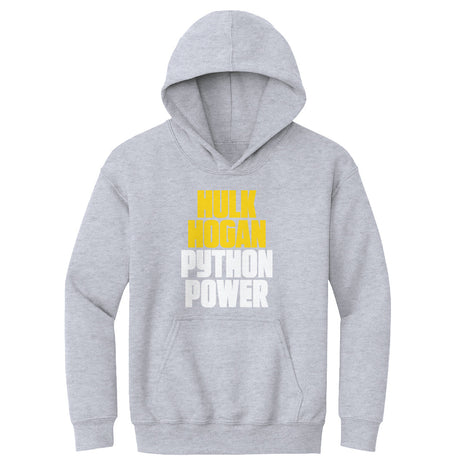 Hulk Hogan Python Power Font WWE Kids Youth Hoodie