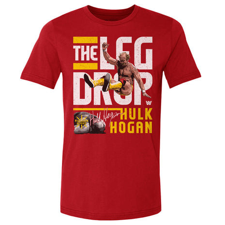 Hulk Hogan Leg Drop WWE Men's Cotton T-Shirt