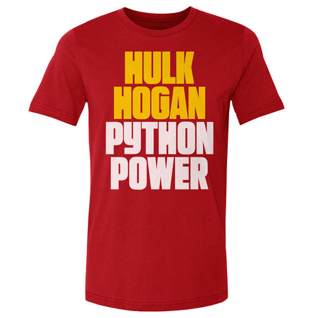 Hulk Hogan Python Power Font WWE Men's Cotton T-Shirt
