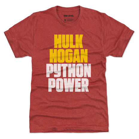 Hulk Hogan Python Power Font WWE Men's Premium T-Shirt