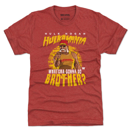 Hulk Hogan Hulkamania Whatcha Gonna Do Brother WWE Men's Premium T-Shirt