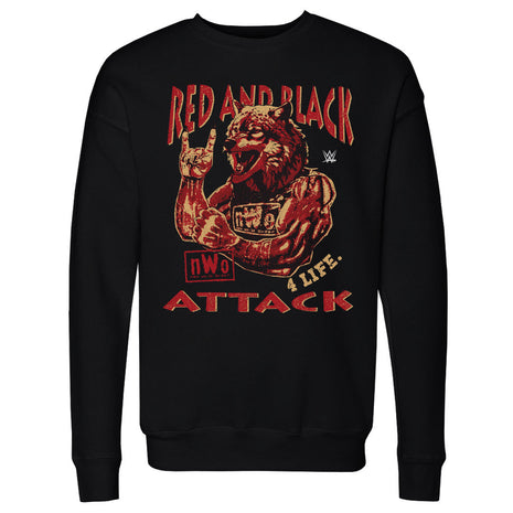 nWo Red And Black Attack Men's WWE Crewneck Sweatshirt