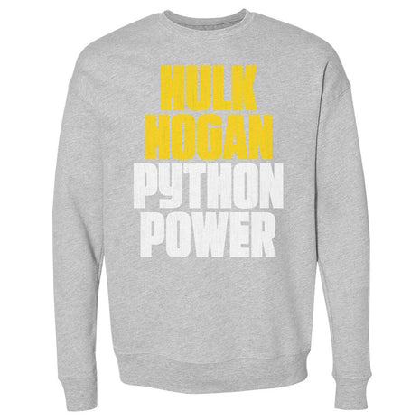 Hulk Hogan Python Power Font Men's WWE Crewneck Sweatshirt