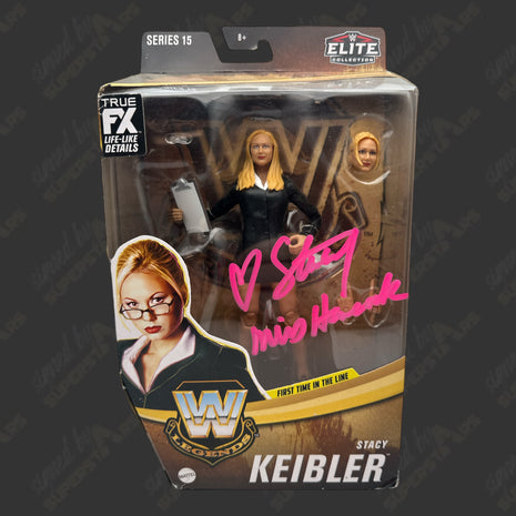 Stacy Keibler signed WWE Elite Series 15 Action Figure (w/ PSA + Protector)