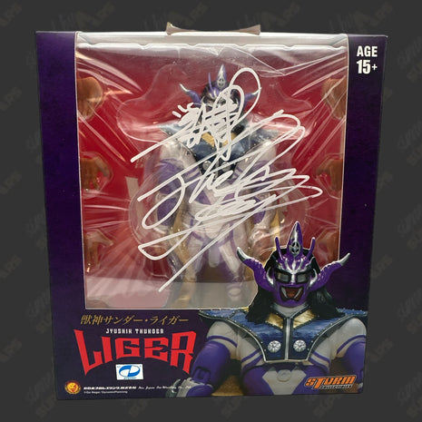 Jushin Liger signed New Japan Pro Wrestling Action Figure - Purple Mask (w/ PSA)