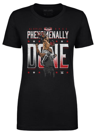 A.J. Styles & Omos Phenomenally Done WWE Women's T-Shirt