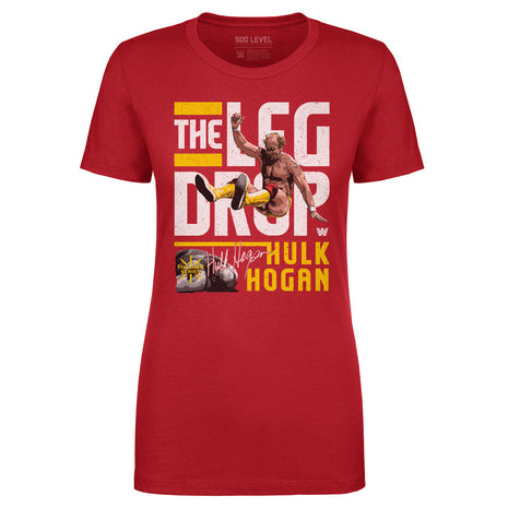 Hulk Hogan Leg Drop WWE Women's T-Shirt