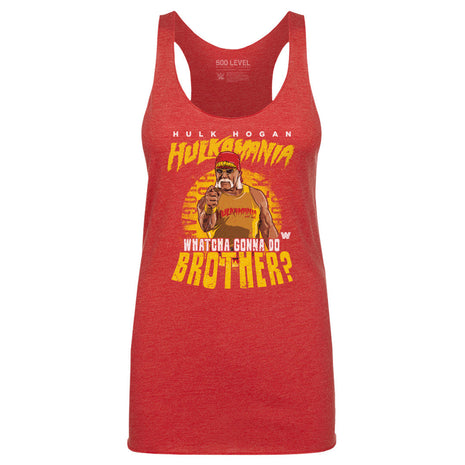 Hulk Hogan Hulkamania Whatcha Gonna Do Brother WWE Women's Tank Top
