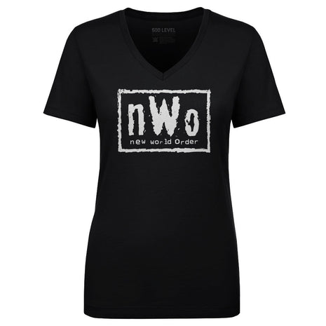 nWo White Logo WWE Women's V-Neck T-Shirt