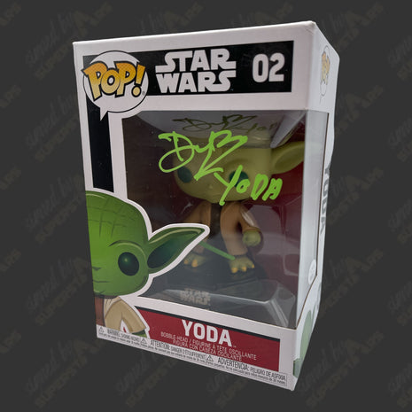 Deep Roy (Yoda) signed Star Wars Funko POP Figure #02 (w/ JSA)