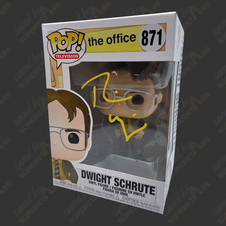 Rainn Wilson (Dwight Schrute) signed The Office Funko POP Figure #871 (w/ JSA)
