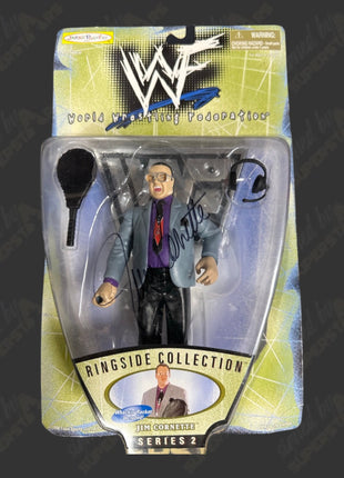 Figura de acción de la serie 2 de la colección Ringside de la WWF firmada por Jim Cornette